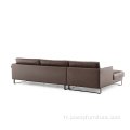 Mobilier moderne Restaurant salon Sofa en cuir